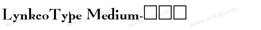 LynkcoType Medium字体转换